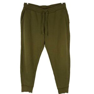 GIRLFRIEND COLLECTIVE - WOMEN'S 7 - GREEN DRAWSTRING WAIST JOGGER PANTS